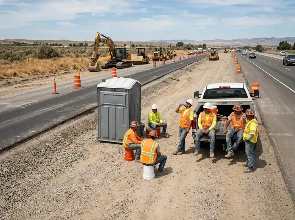 highway-road-construction-crew-007 — frequently asked questions, Porta Potty and Restroom Rentals in Grangeville, ID